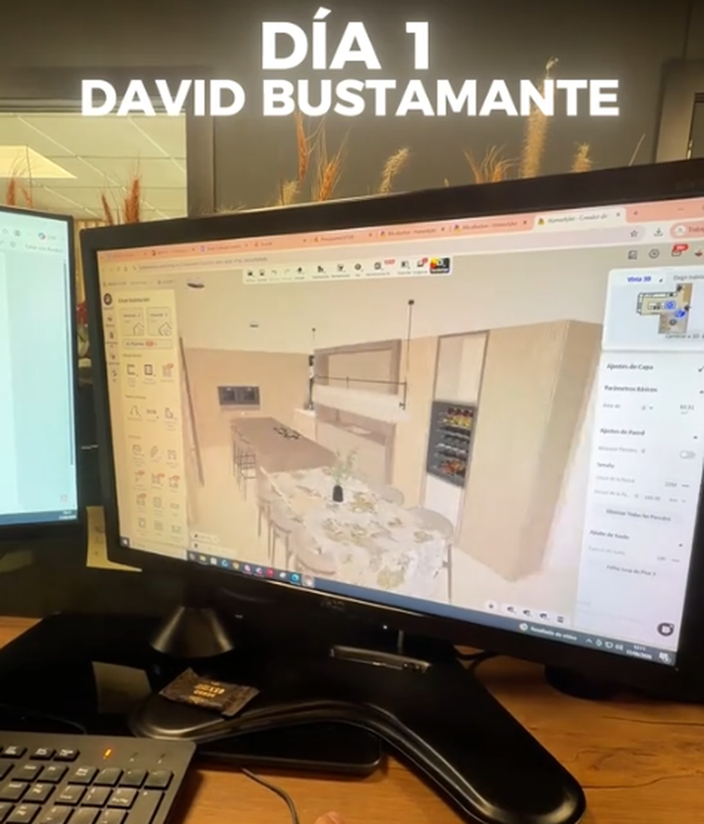 El plano de la cocina que quiere David Bustamante