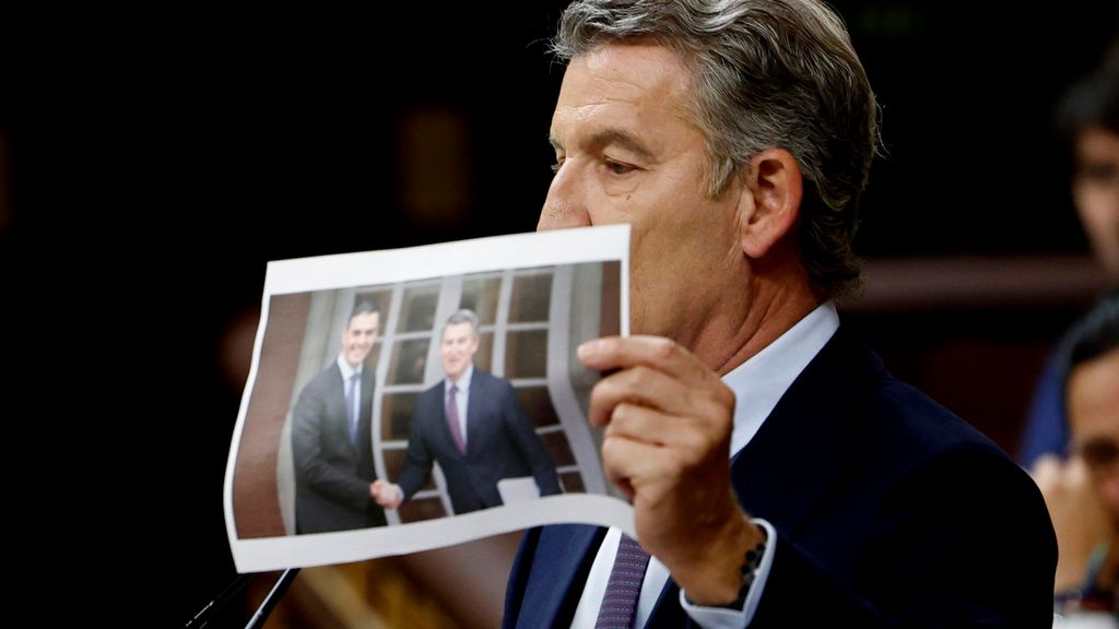 Feijóo señala a Sánchez como el 'one' de la corrupción y pide a sus socios una moción de censura "hoy mismo"