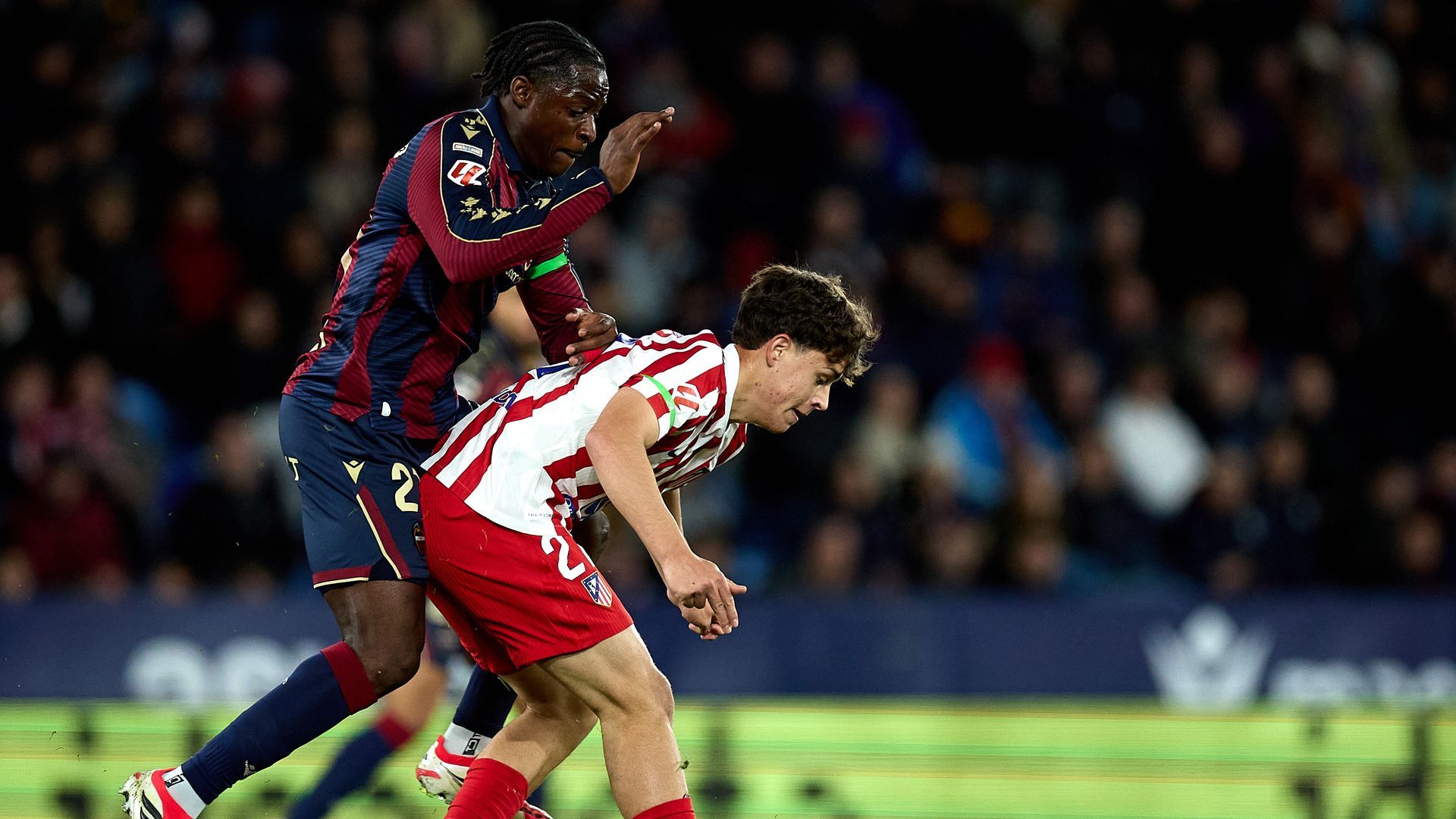 Jano Monserrate, durante un partido con el Atlético de Madrid. Jano Monserrate, durante un partido con el Atlético de Madrid.