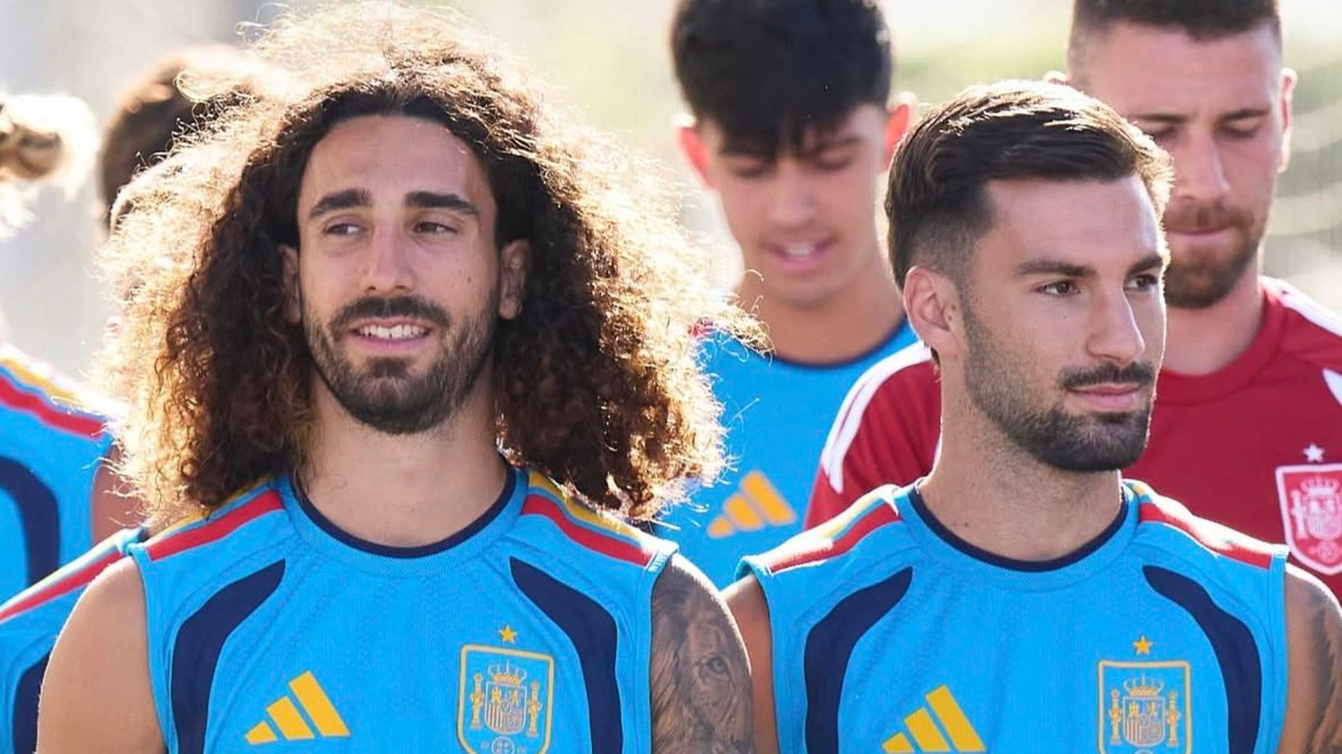 La imagen de Baena con Cucurella en sus redes sociales La imagen de Baena con Cucurella en sus redes sociales