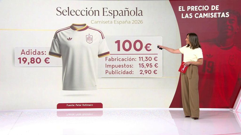 La locura por las camisetas blancas de España, hasta 150 euros, dispara el fraude y la venta online