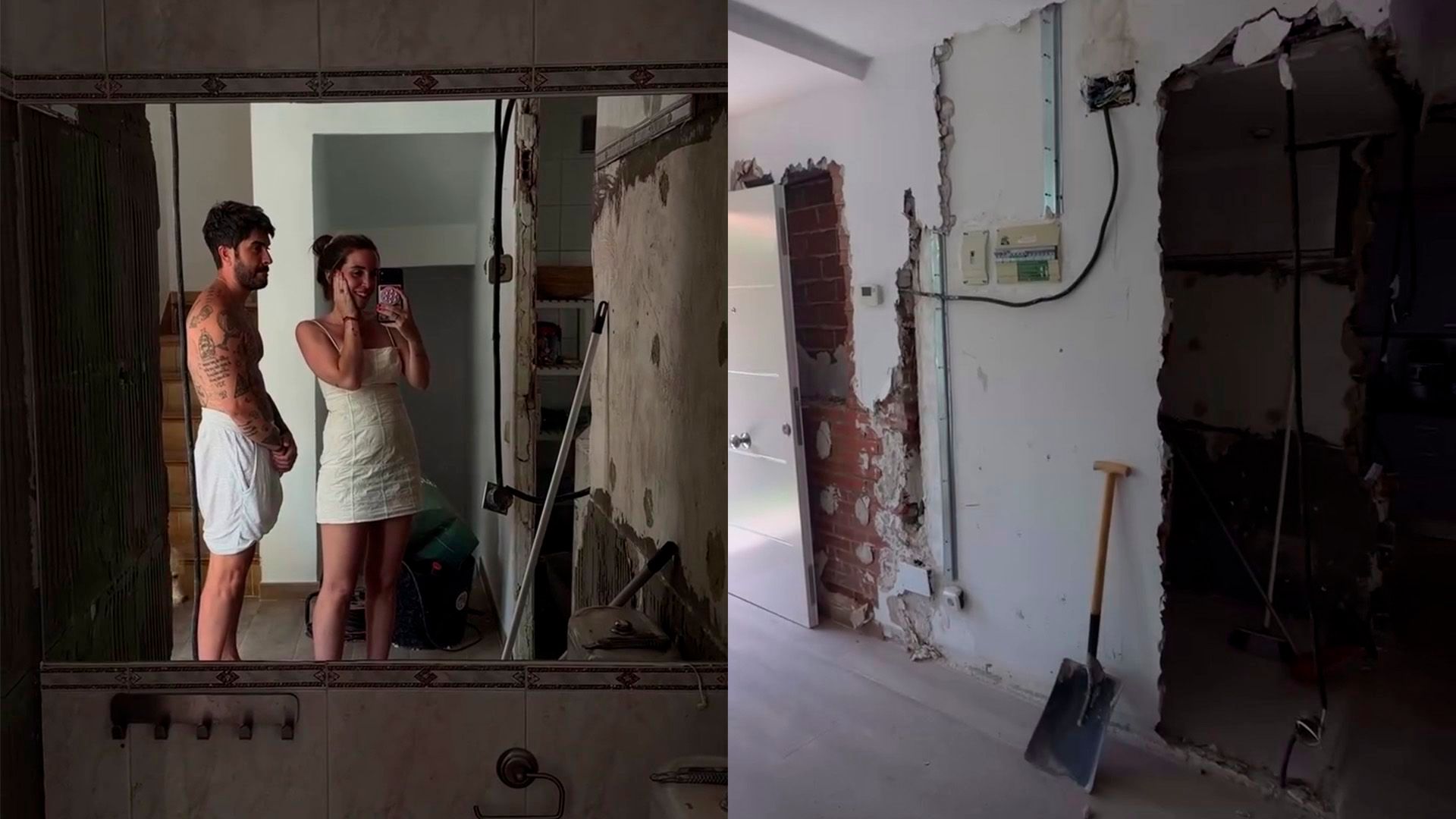 Las reformas ya han comenzado en casa de Rodri Fuertes y Marta Castro