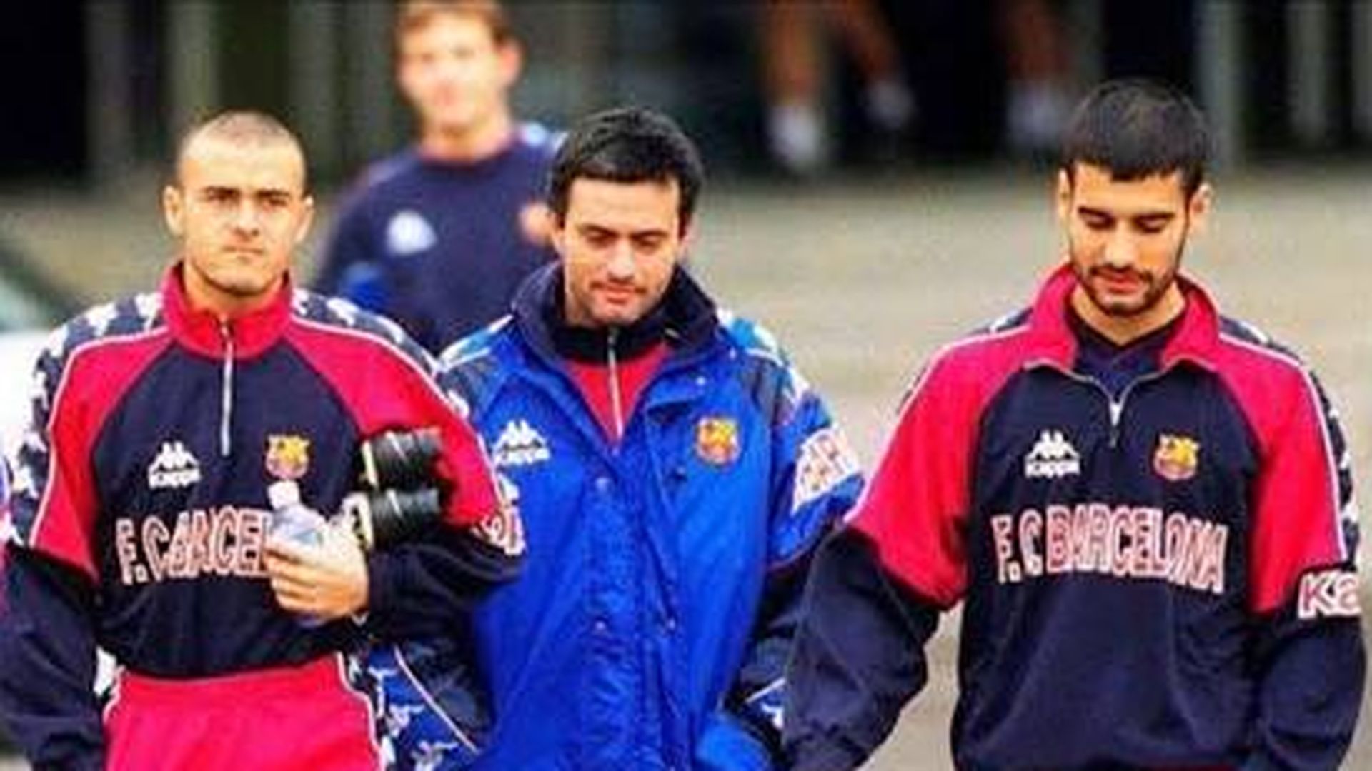 Luis Enrique, José Mourinho y Pep Guardiola en el FC Barcelona