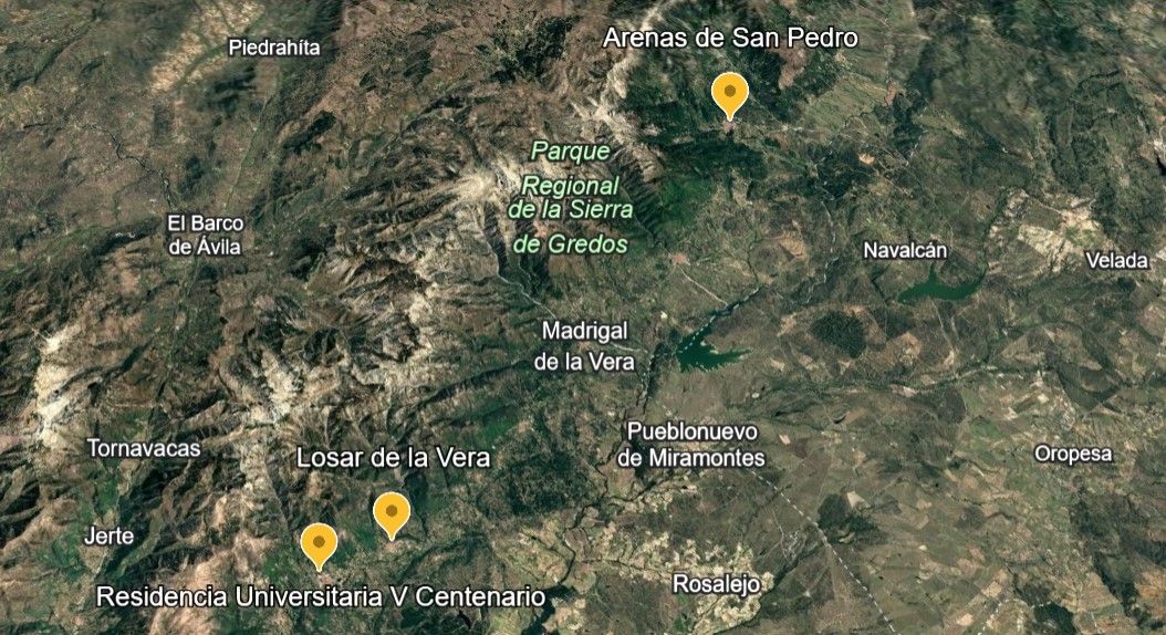 Mapa de la desaparición de José Antonio