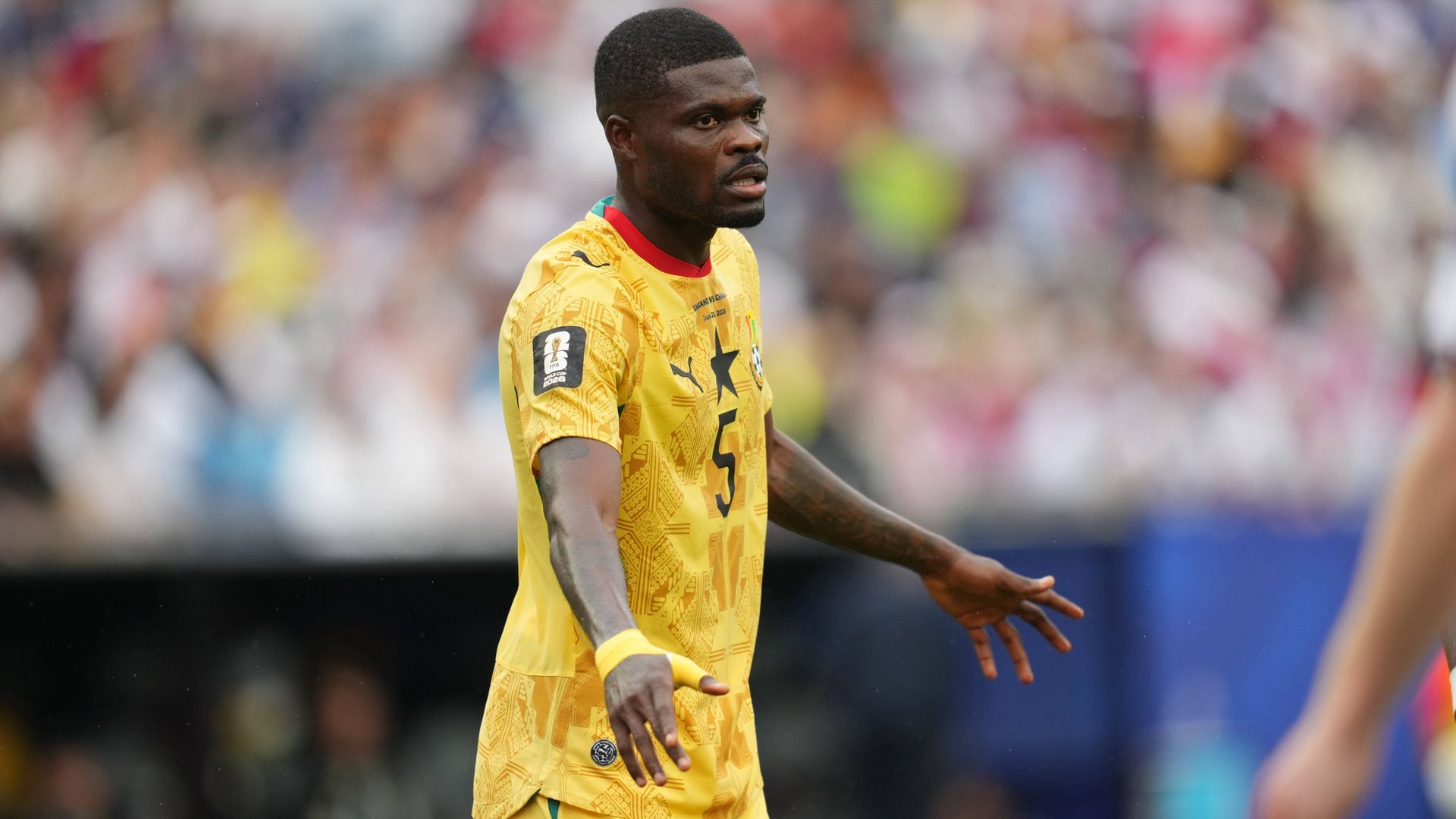 Thomas Partey, en el Inglaterra-Ghana