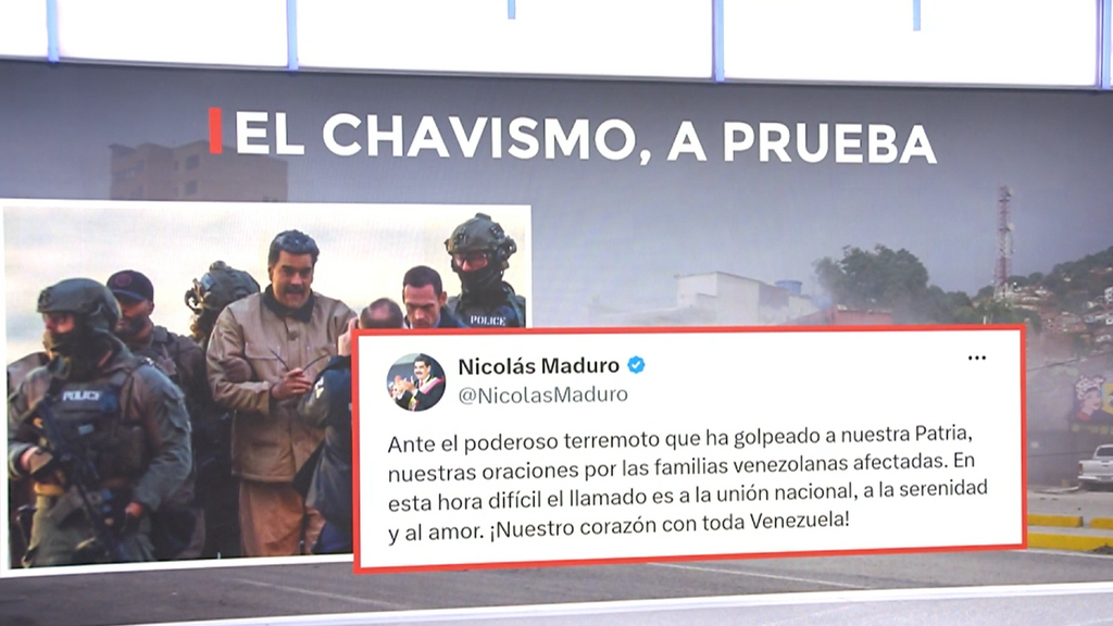 Nicolás Maduro reacciona al doble terremoto que ha sacudido Venezuela y hace un llamamiento a la "unión nacional"