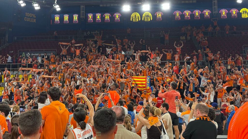Celebración del título de Valencia Basket
