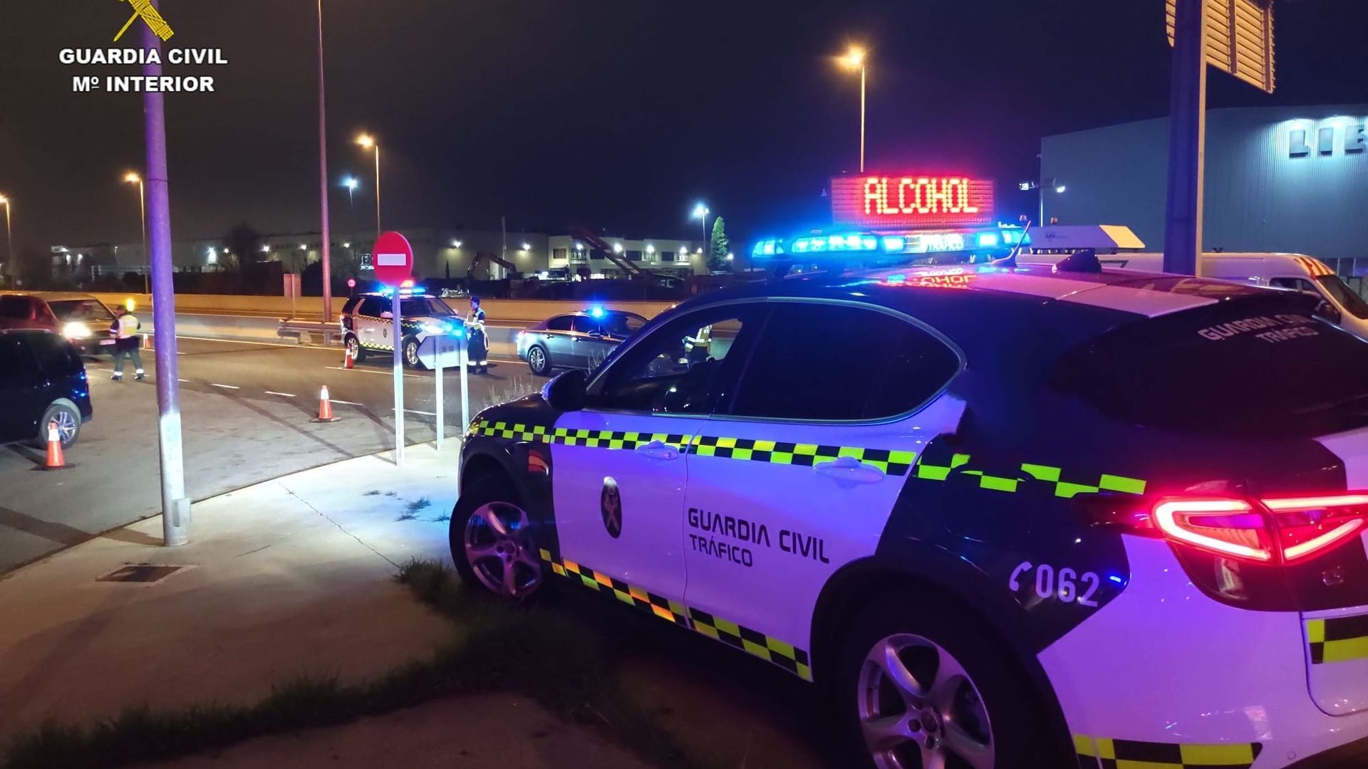 Control de tráfico de la Guardia Civil en Baleares