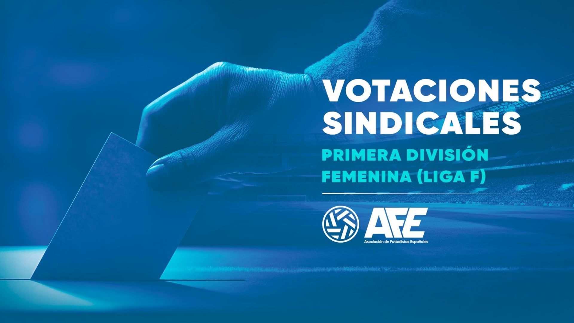 Creatividad de la AFE sobre los resultados de las votaciones sindicales de la Liga F