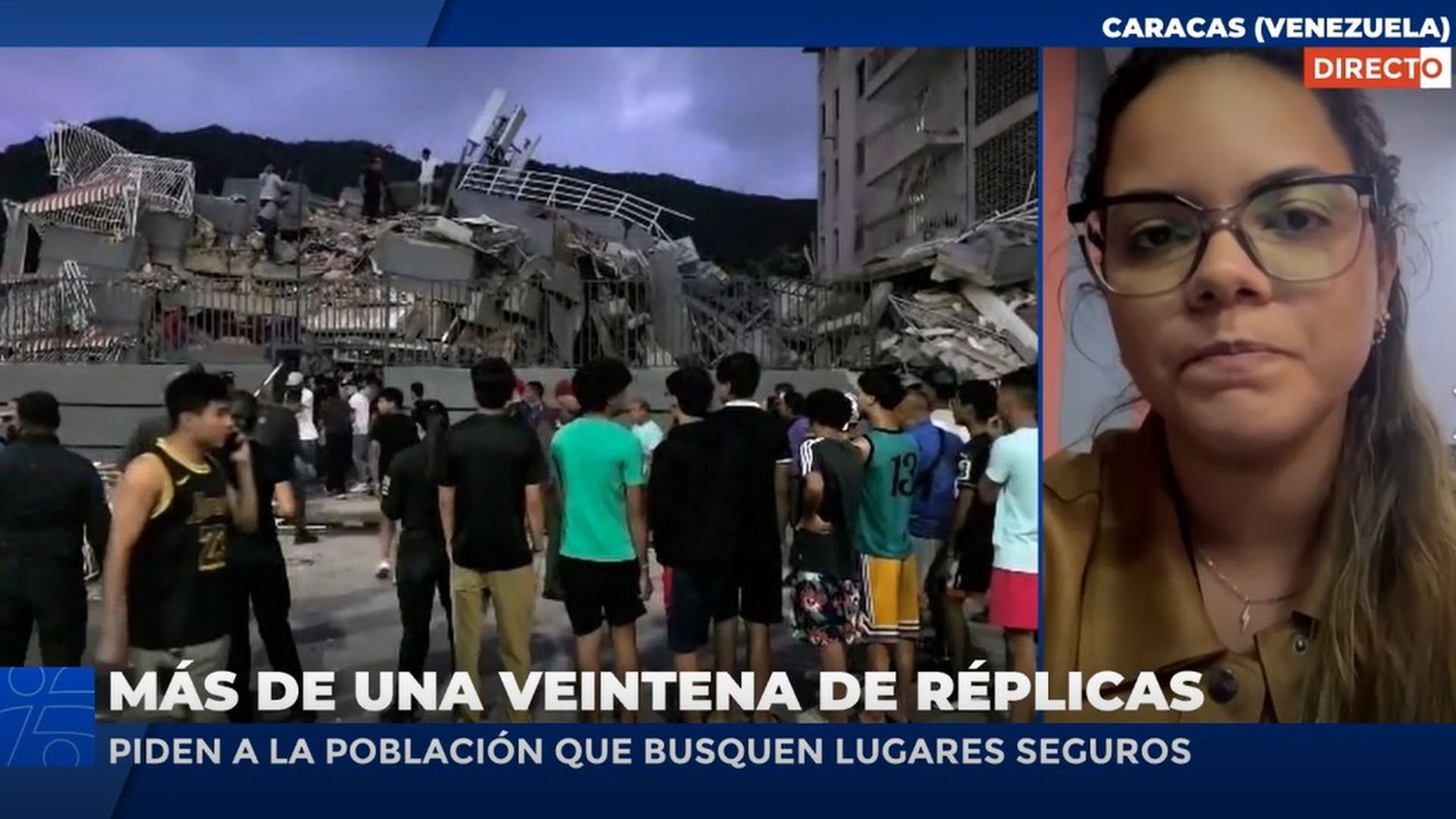 Daniela Rojas, periodista en Venezuela, tras los terremotos registrados: "No estábamos preparados para un hecho tan lamentable"