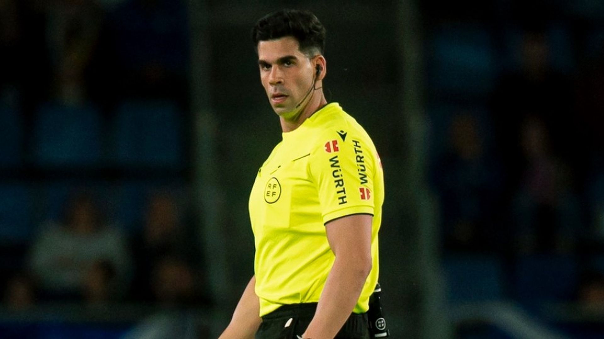 El árbitro Miguel González Díaz
