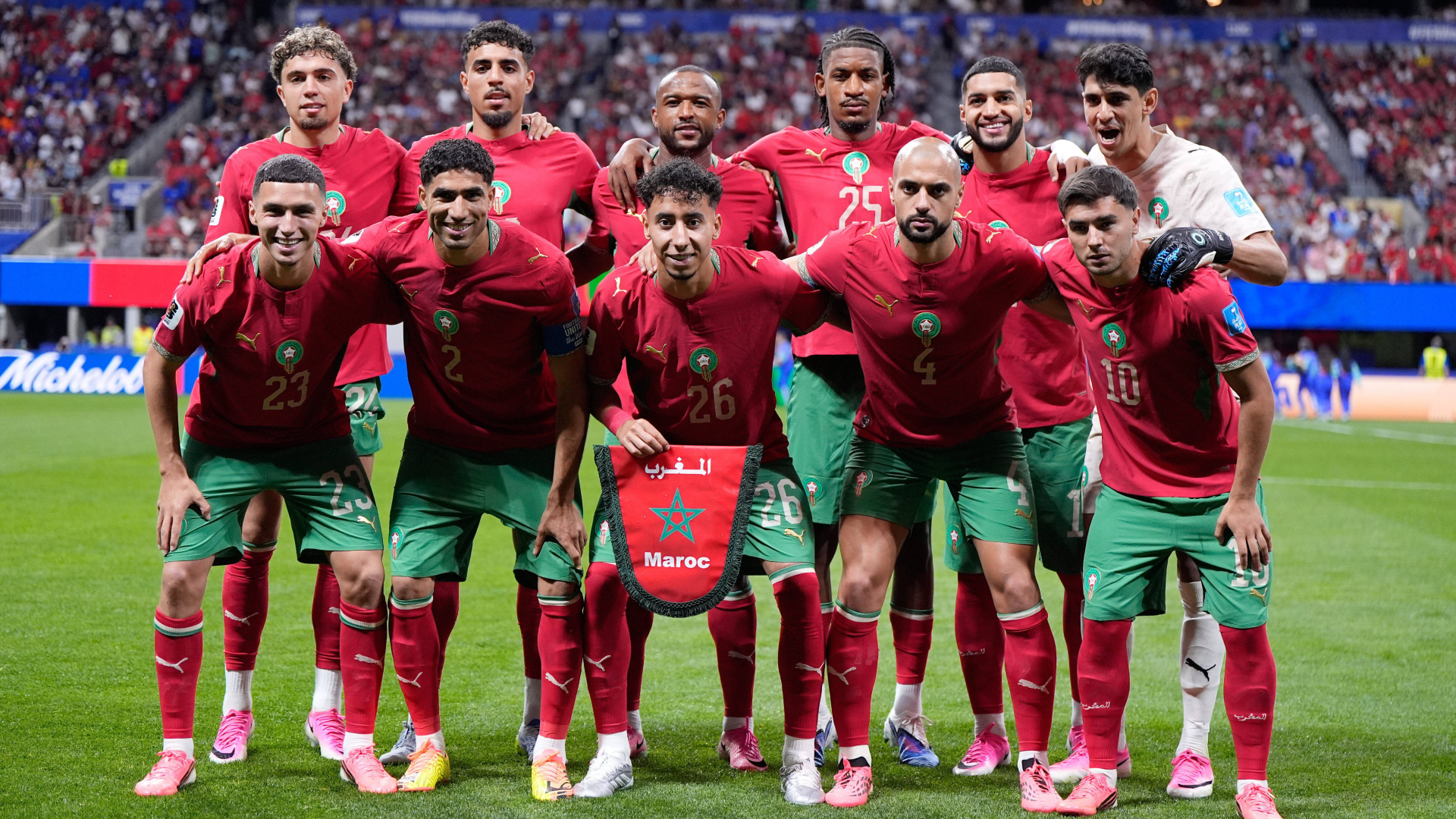 La alineación de Marruecos ante Haití