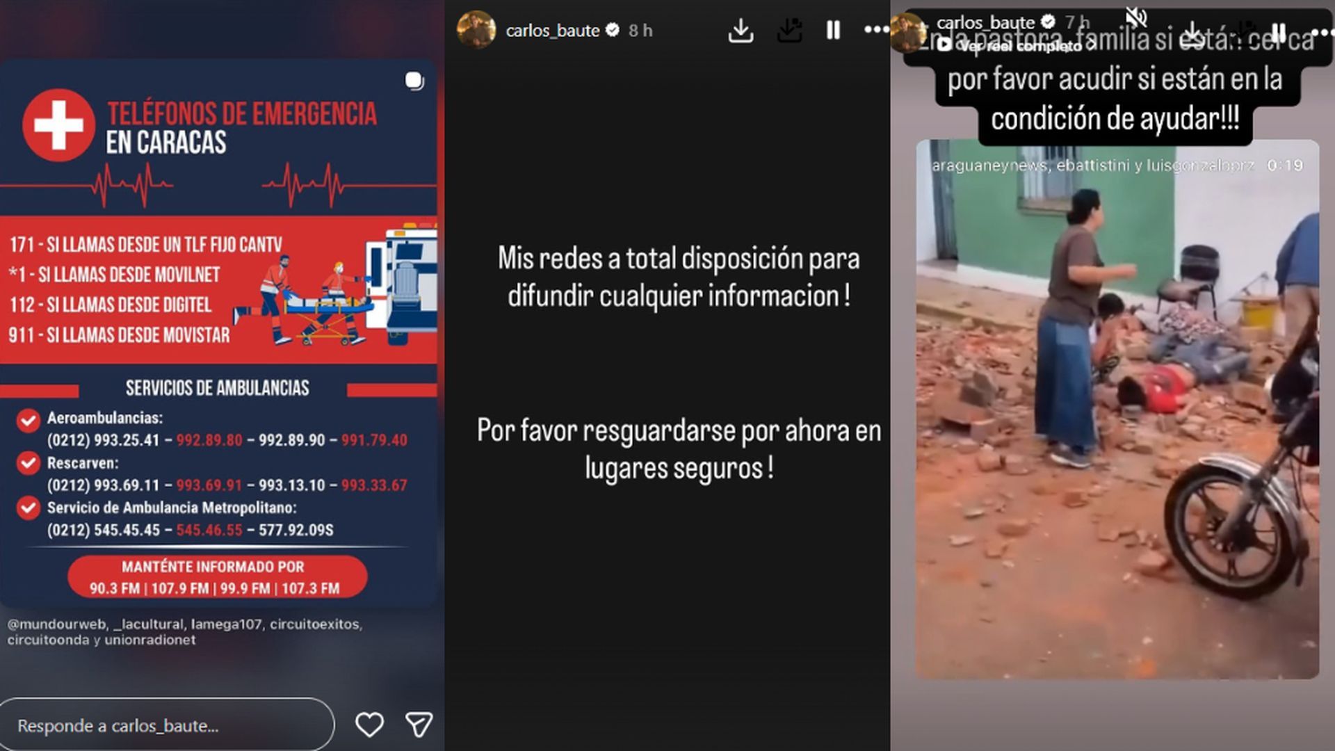 La ayuda de Carlos Baute a través de sus redes sociales