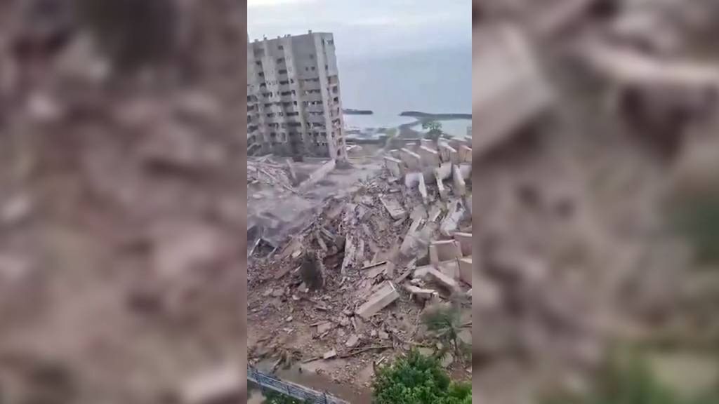 La desoladora imagen de la destrucción del doble terremoto en Venezuela: La Guaira, “zona de desastre”, vista desde lo alto