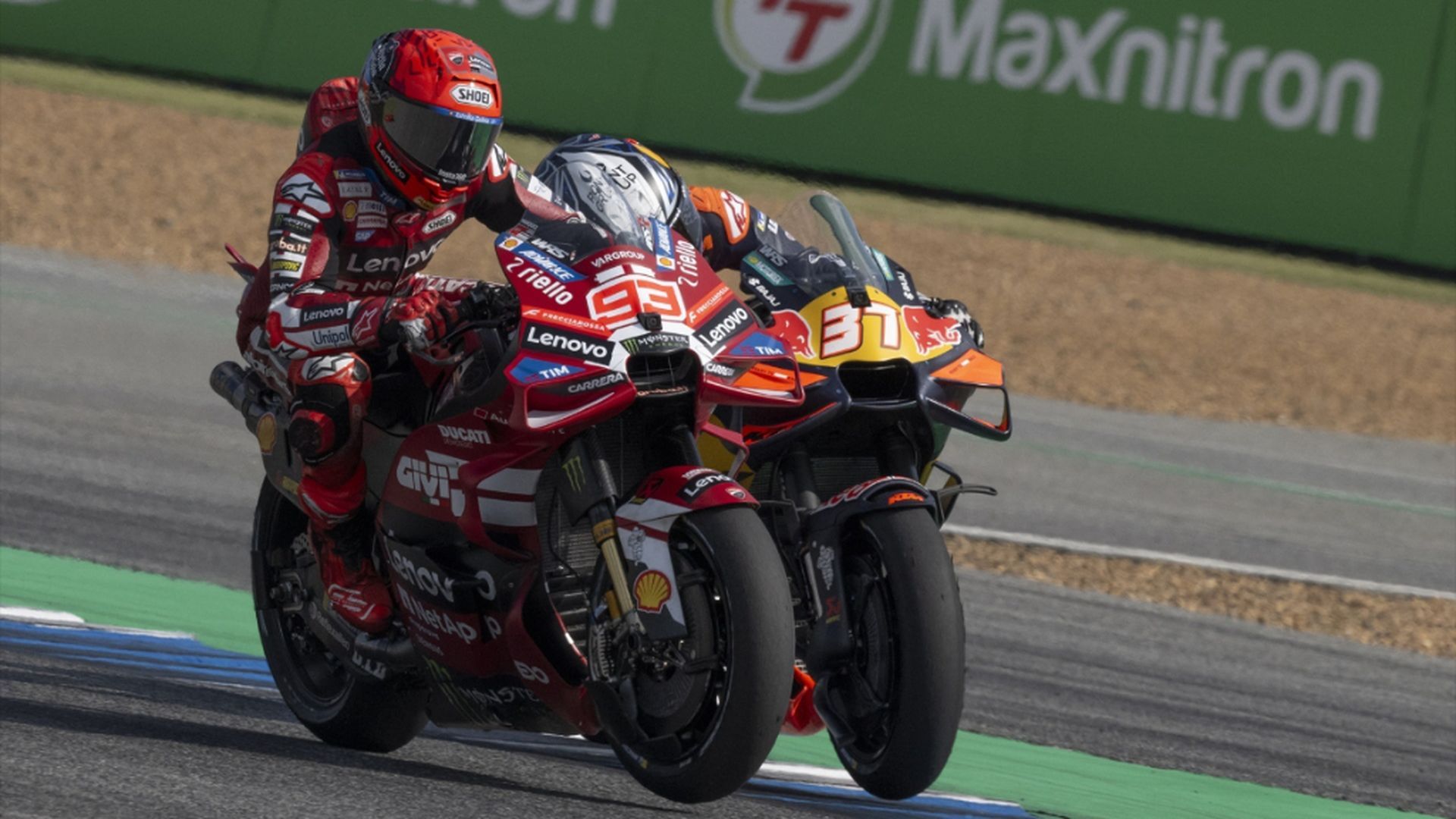 Marc Márquez y Pedro Acosta, en Tailandia