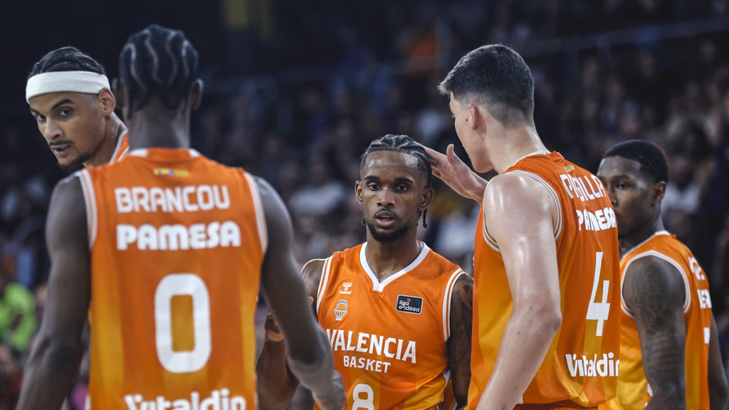 Celebración del título de Valencia Basket