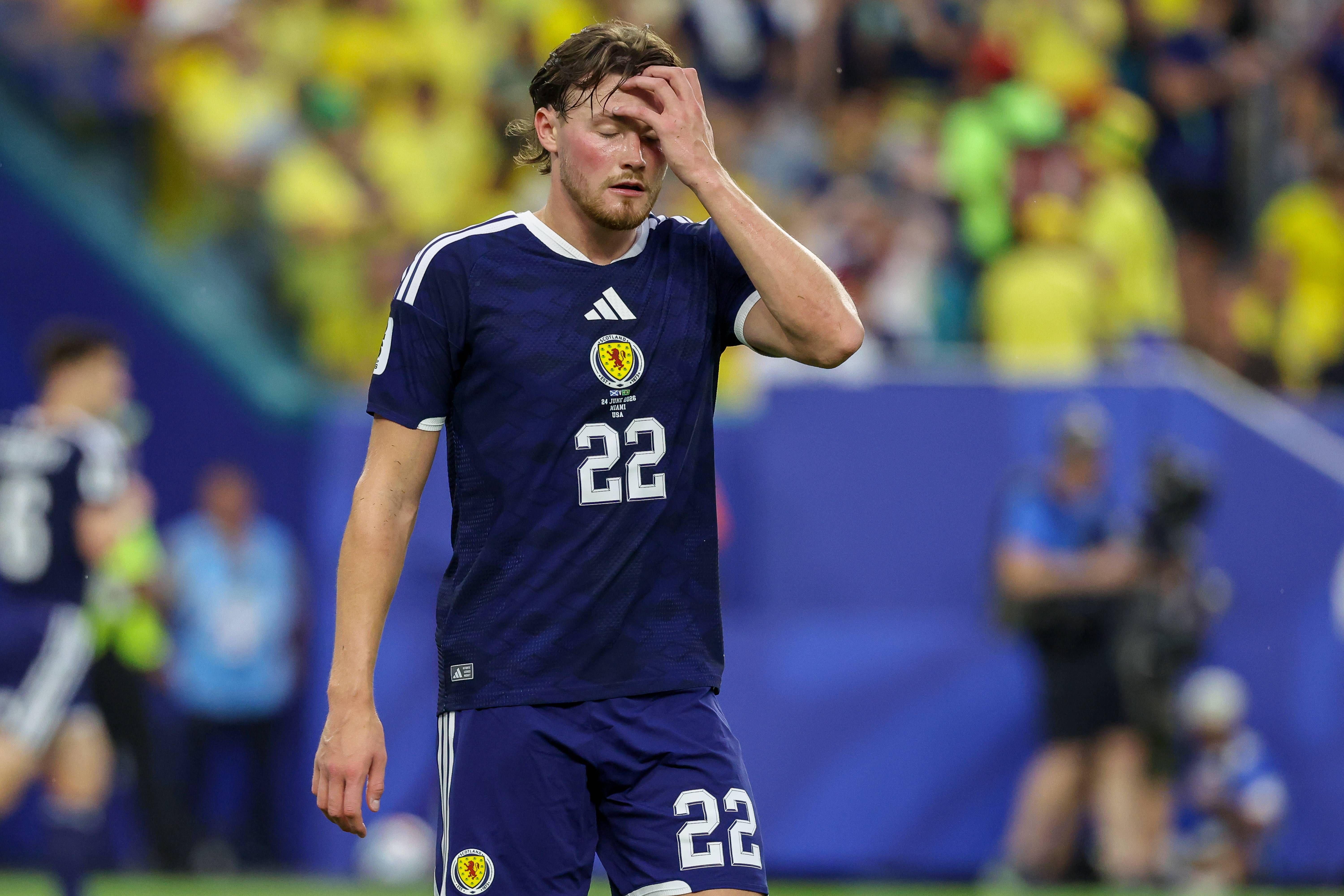 Patterson, durante el Escocia-Brasil