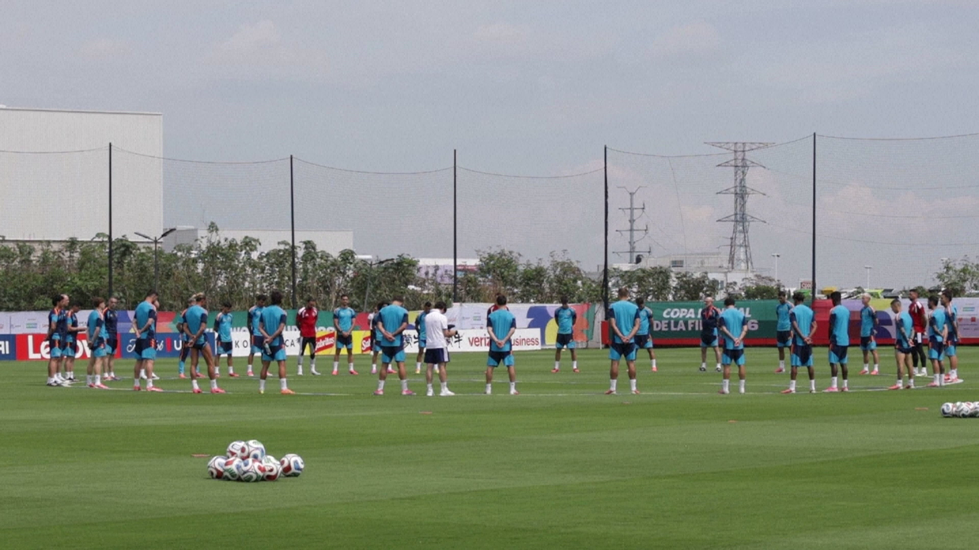 El entrenamiento previo de España antes de enfrentarse a Uruguay