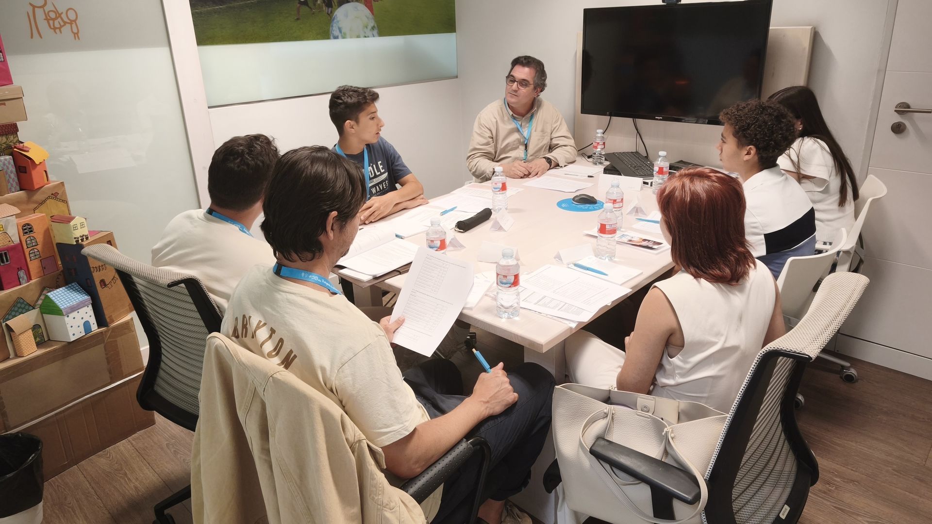 Grupo de trabajo de la VIII Jornada Nacional de Jóvenes de Aldeas Infantiles SOS