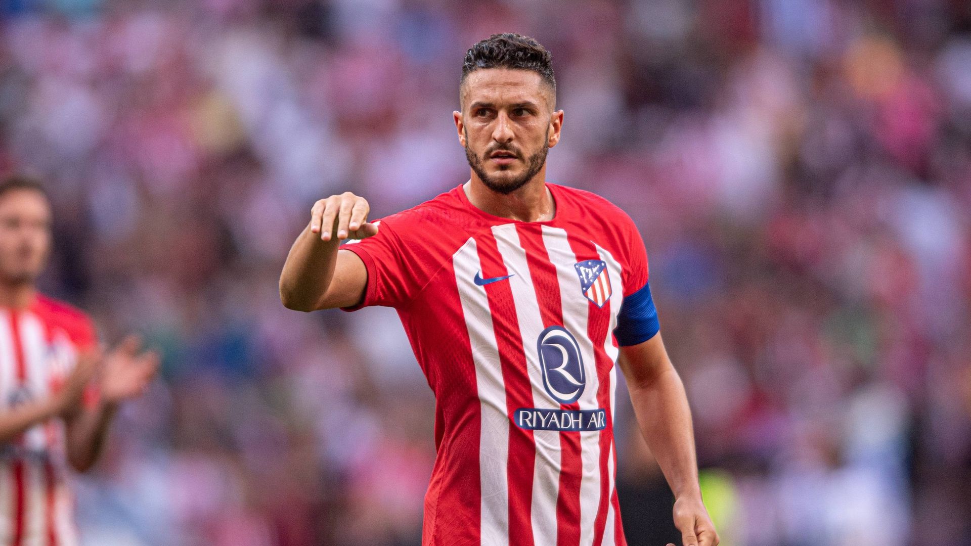 Koke, durante un partido con el Atlético de Madrid.