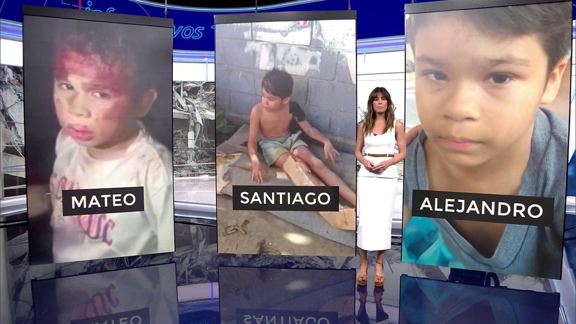 La valentía de Mateo, Santiago y Alejandro, los niños de la tragedia en Venezuela: "No llores papá"