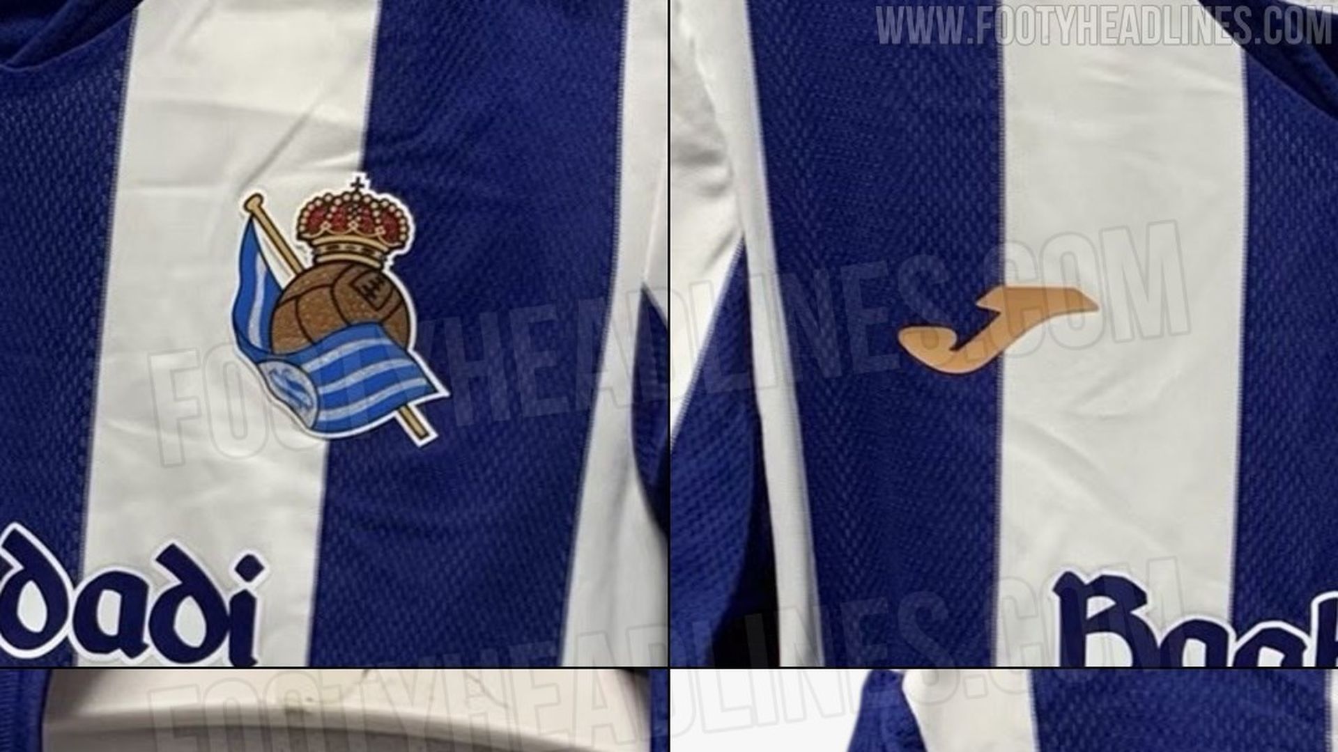 Los detalles de la camiseta, desde el cuello al escudo