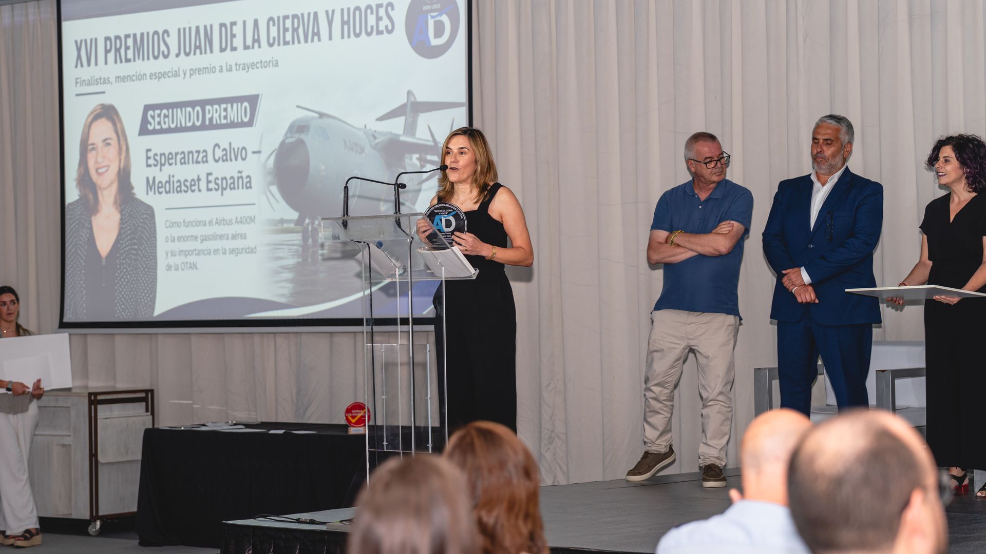 Esperanza Calvo y su discurso en los XVI Premios de Periodismo Juan de la Cierva y Hoces