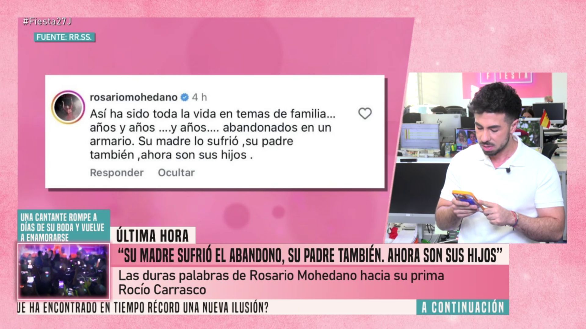 El duro ataque de Rosario Mohedano a Rocío Carrasco