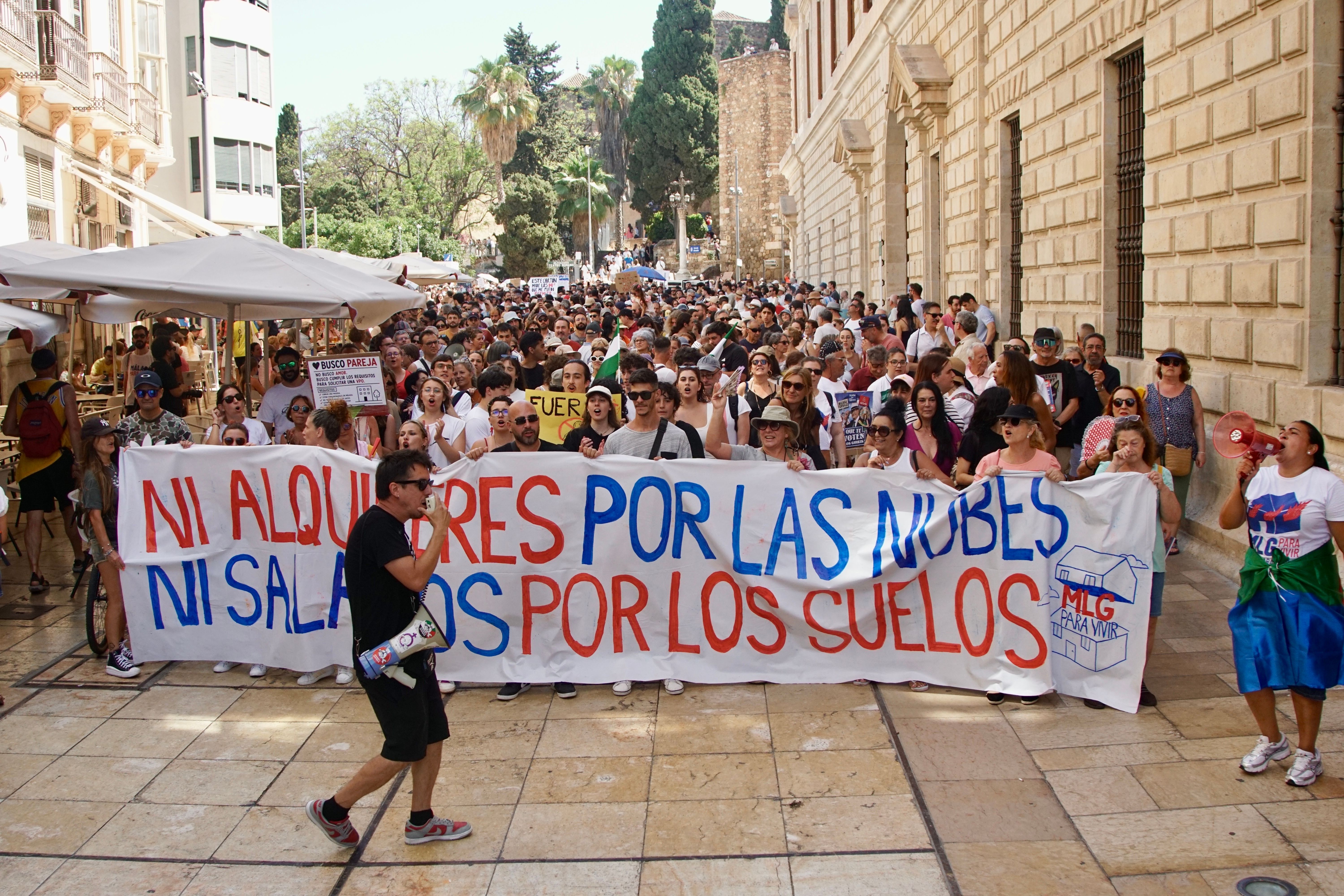 Manifestación por la vivienda en Málaga
