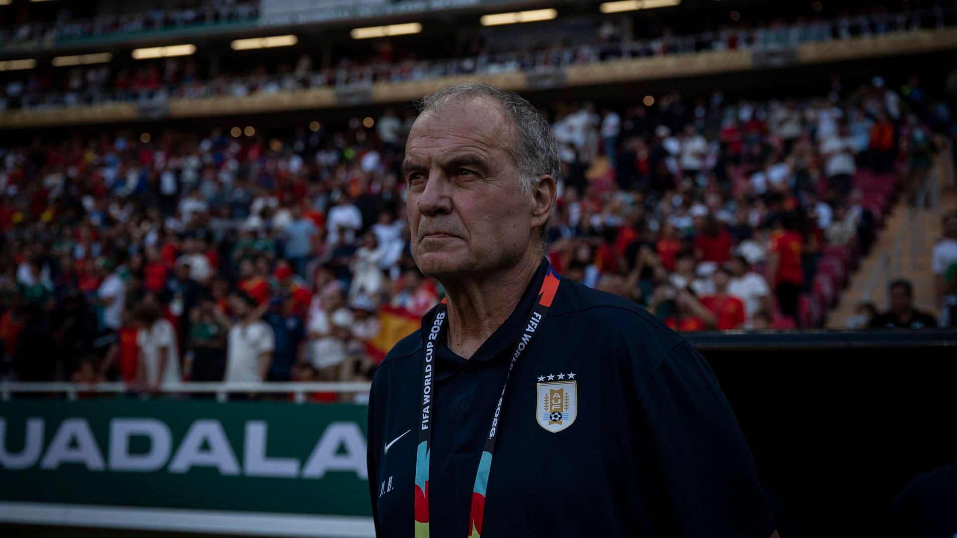 Marcelo Bielsa, en el Uruguay - España