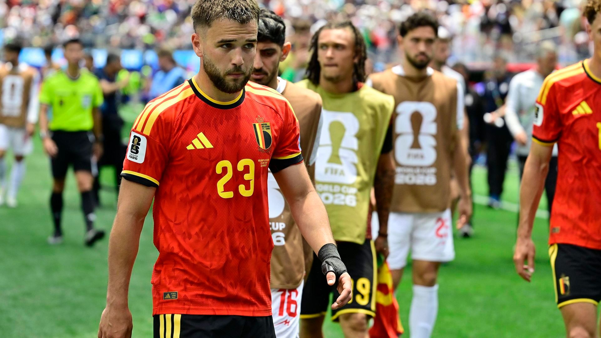 Nicolas Raskin, con la selección belga