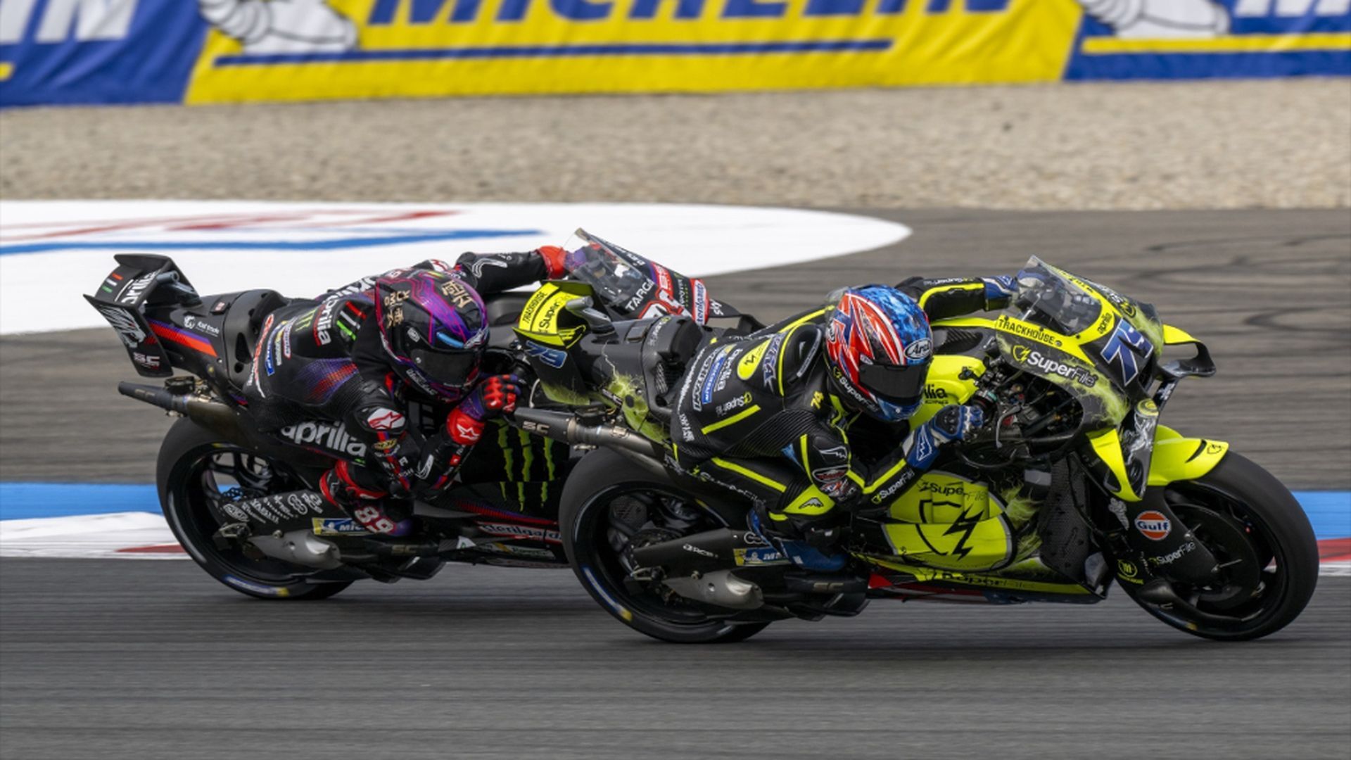 Ai Ogura y Jorge Martín, en Assen