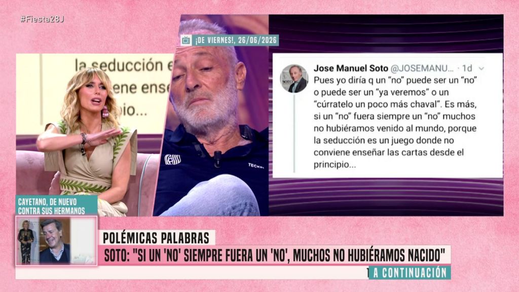 Emma García, contundente tras las polémicas declaraciones de José Manuel Soto: "Tenemos toda la libertad de decir sí y no"