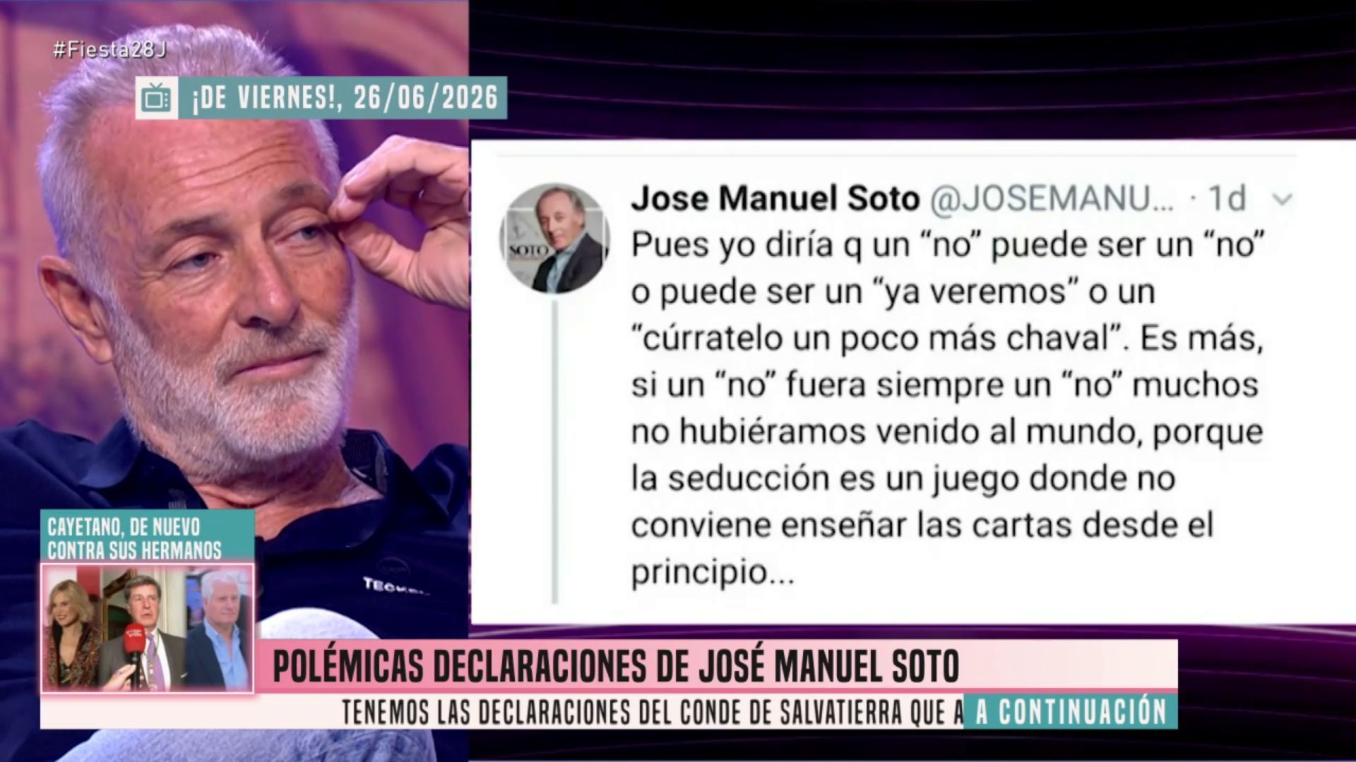 Las polémicas declaraciones de Soto
