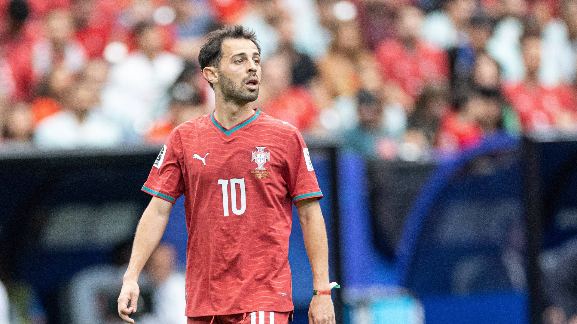 Bernardo Silva, durante un partido de Portugal en el Mundial