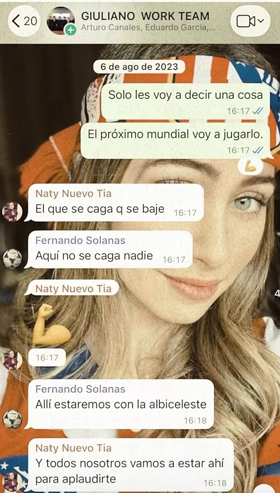 Giuliano Simeone y el chat de WhatsApp de 2023 que ha revelado