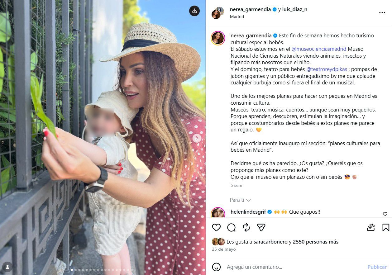 Nerea Garmendia y su bebé, Unax