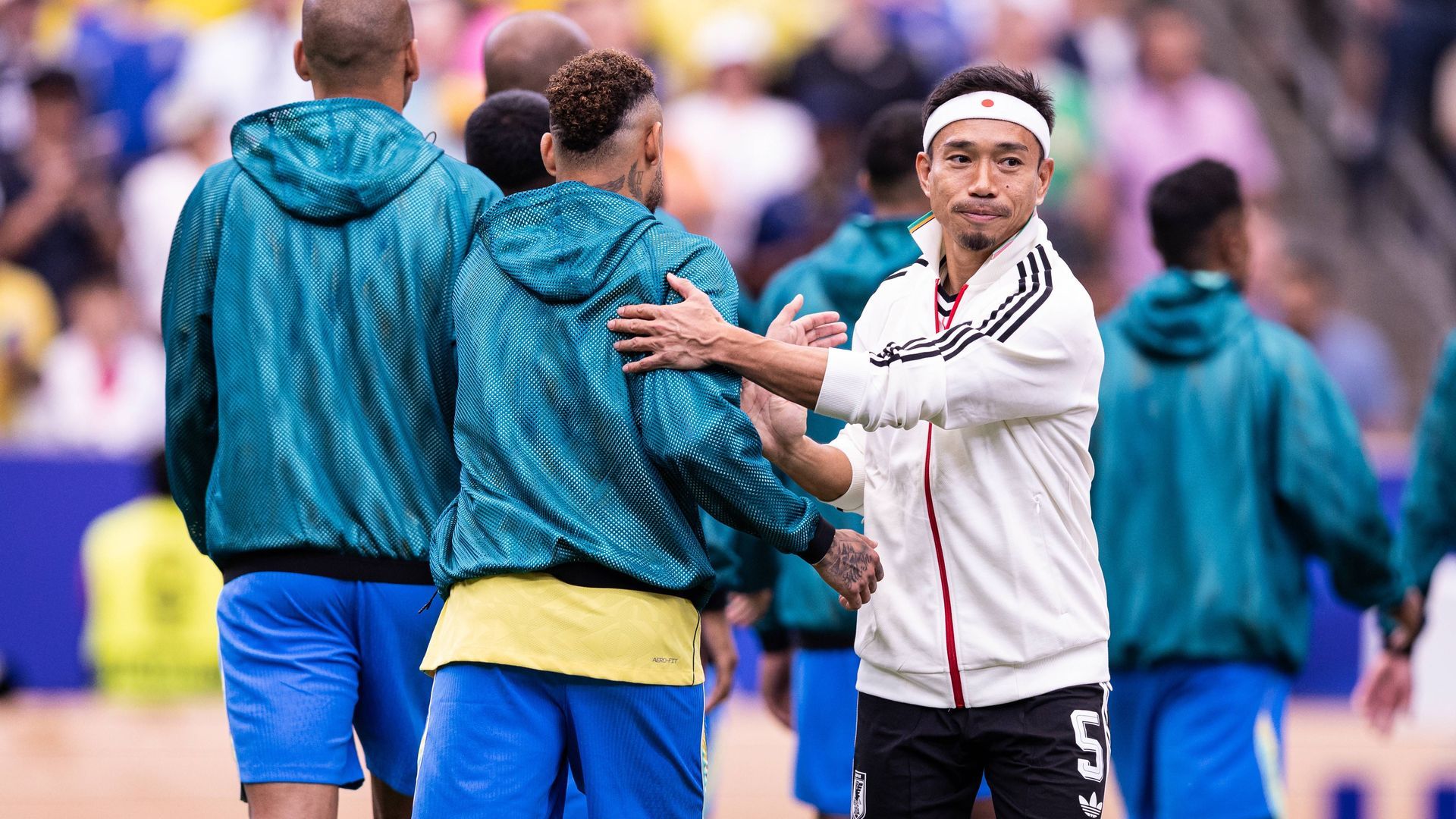 Neymar, antes del Brasil - Japón.