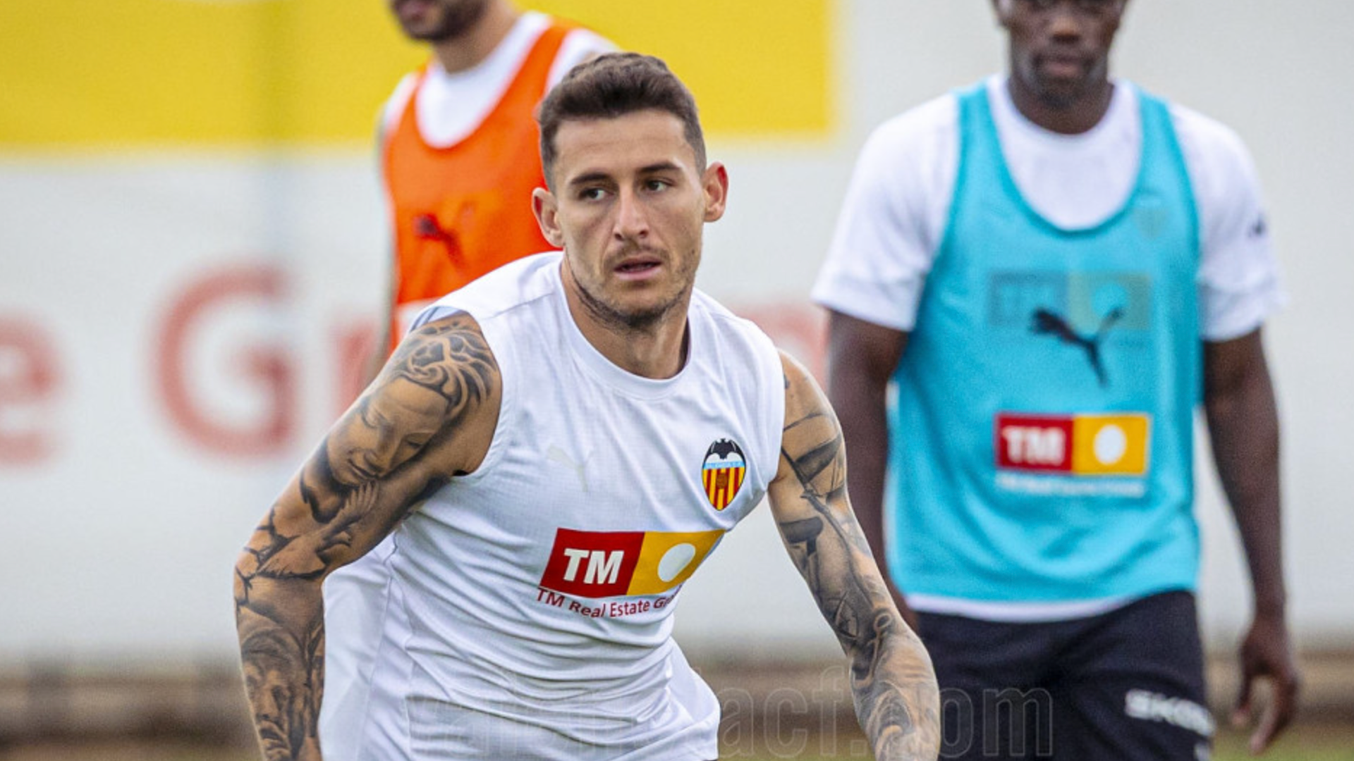 Raba, entrenando en Paterna