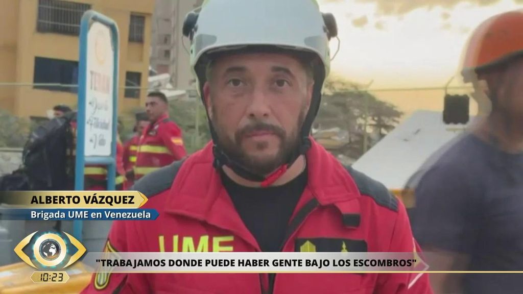 Alberto Blázquez, brigada de la UME en Venezuela: "Aún hay esperanza de encontrar a gente con vida"