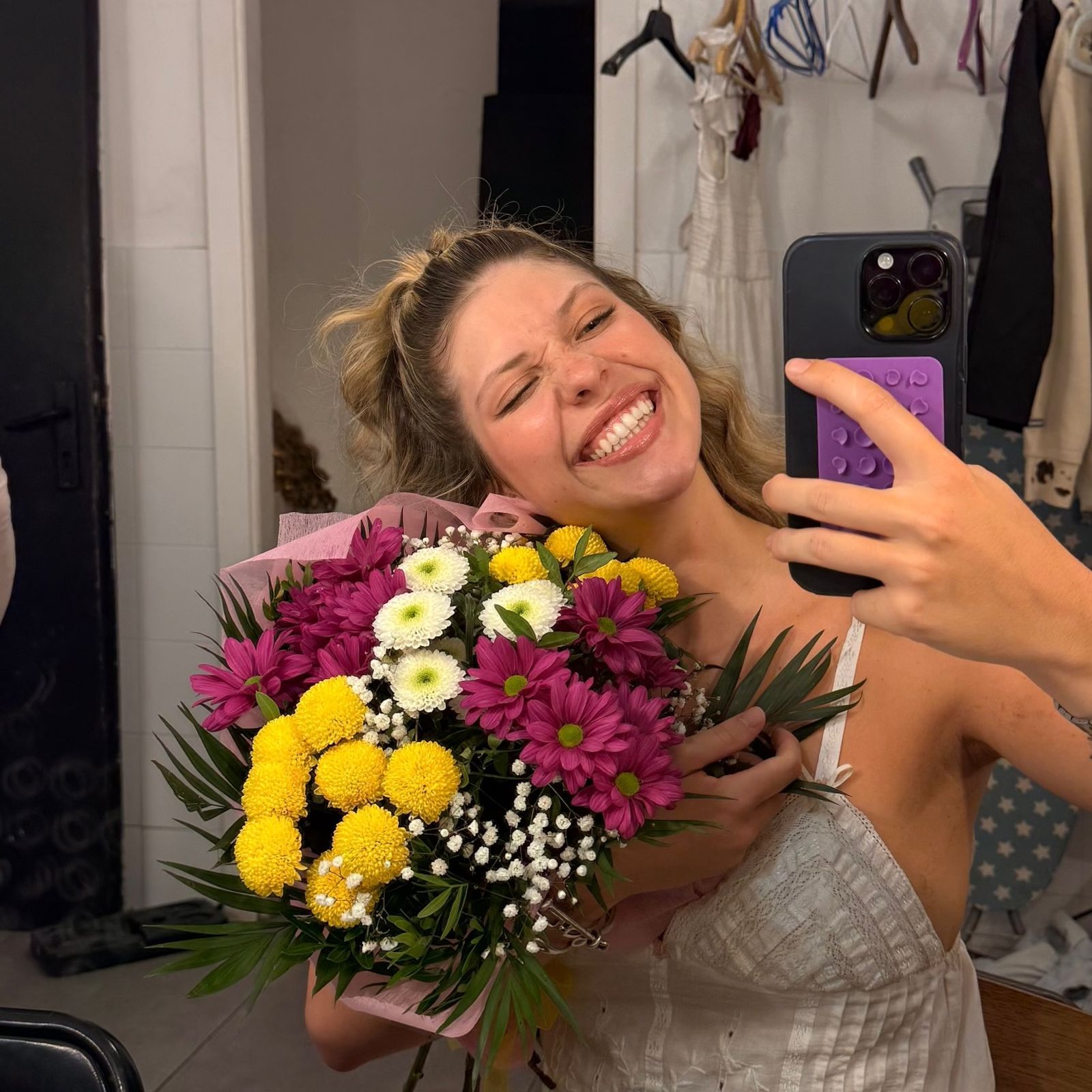 Anita Matamoros después de su debut como actriz