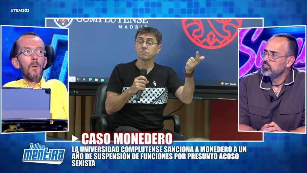 Echenique se moja sobre la suspensión de Monedero como profesor por acoso sexista: "Mi posición es creer a las denunciantes"