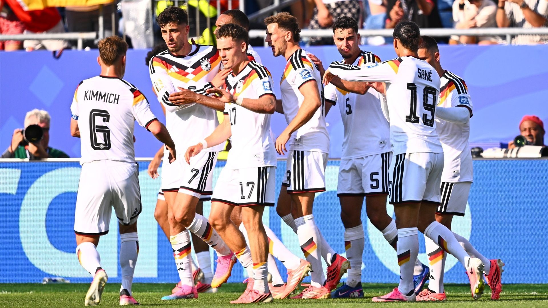 El combinado alemán ante Paraguay