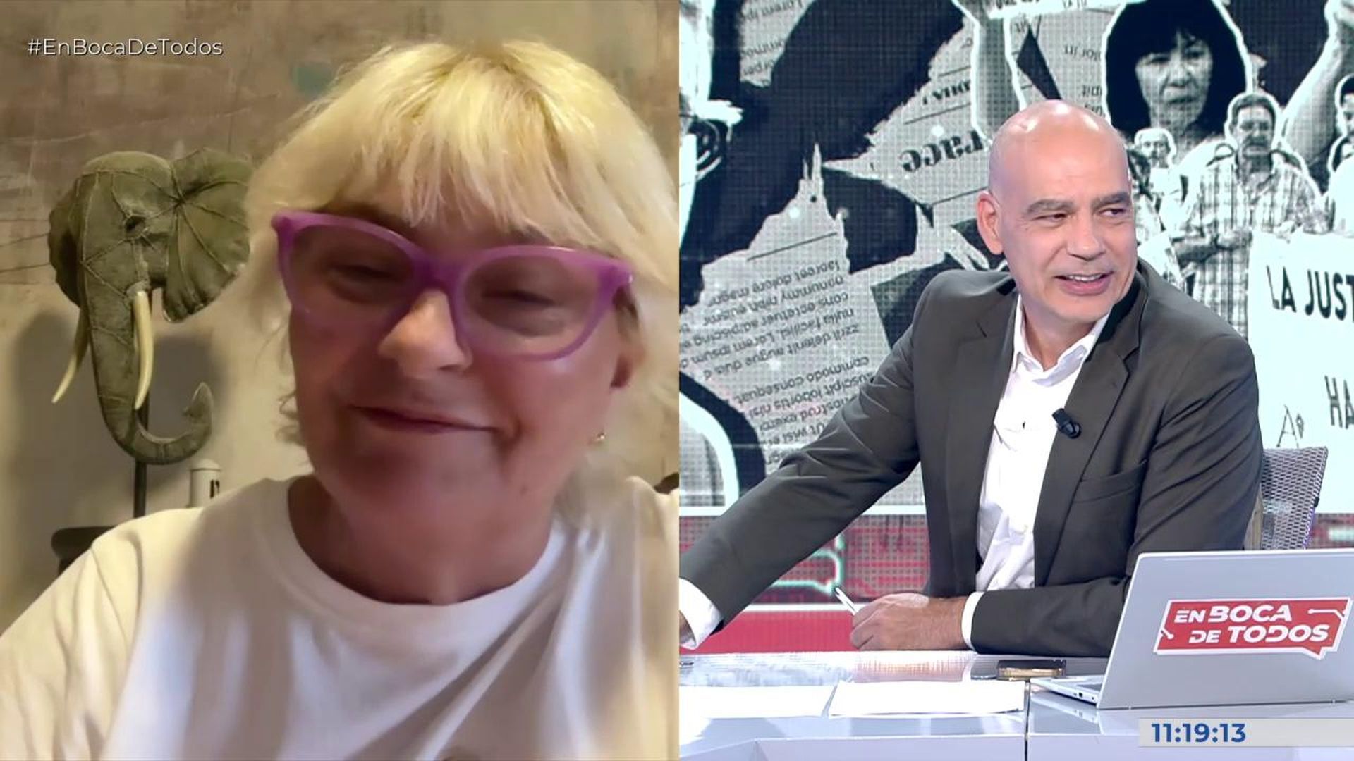 Eleanor Moggio, jubilada con Begoña: “Estoy con cualquier ciudadano que ve que sus derechos se han vulnerado”