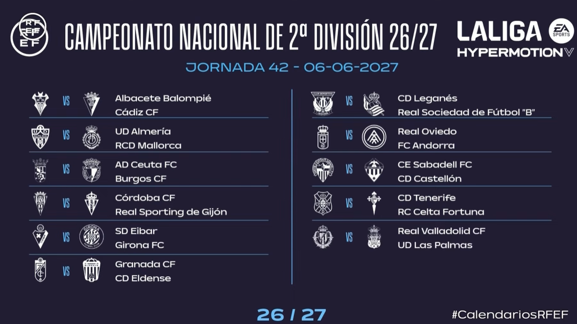 La última jornada de LALIGA Hypermotion