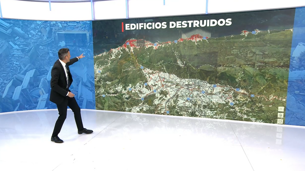 Un análisis con imágenes del programa Copernicus cifra en casi 59.000 los edificios afectados en Venezuela