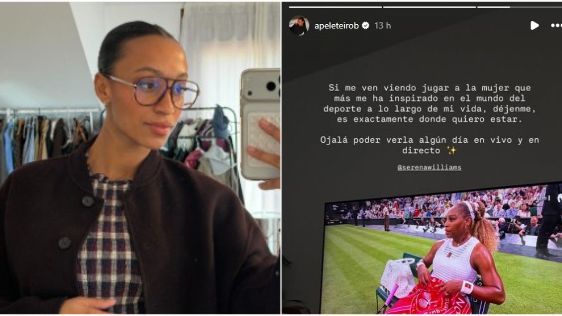 Ana Peleteiro y una historia en su perfil oficial de Instagram Ana Peleteiro y una historia en su perfil oficial de Instagram