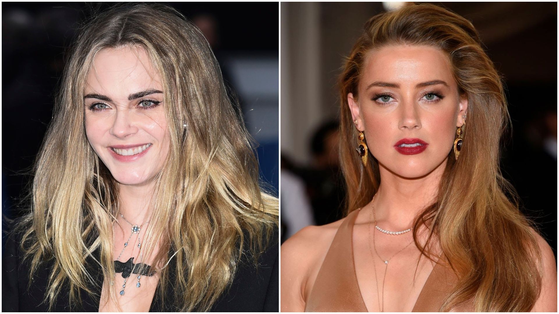 Cara Delevigne y Amber Heard Cara Delevigne y Amber Heard