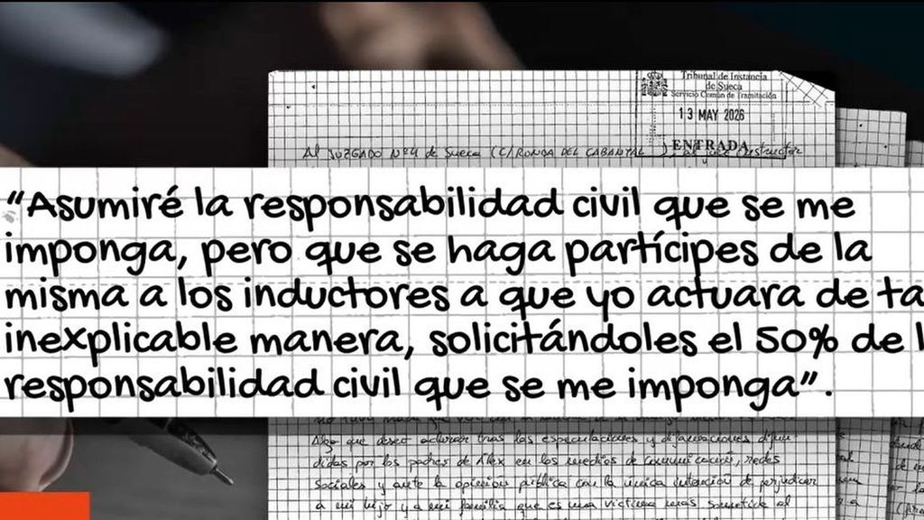 Exclusiva | El asesino confeso de Álex: “No quiero pagar yo solo”