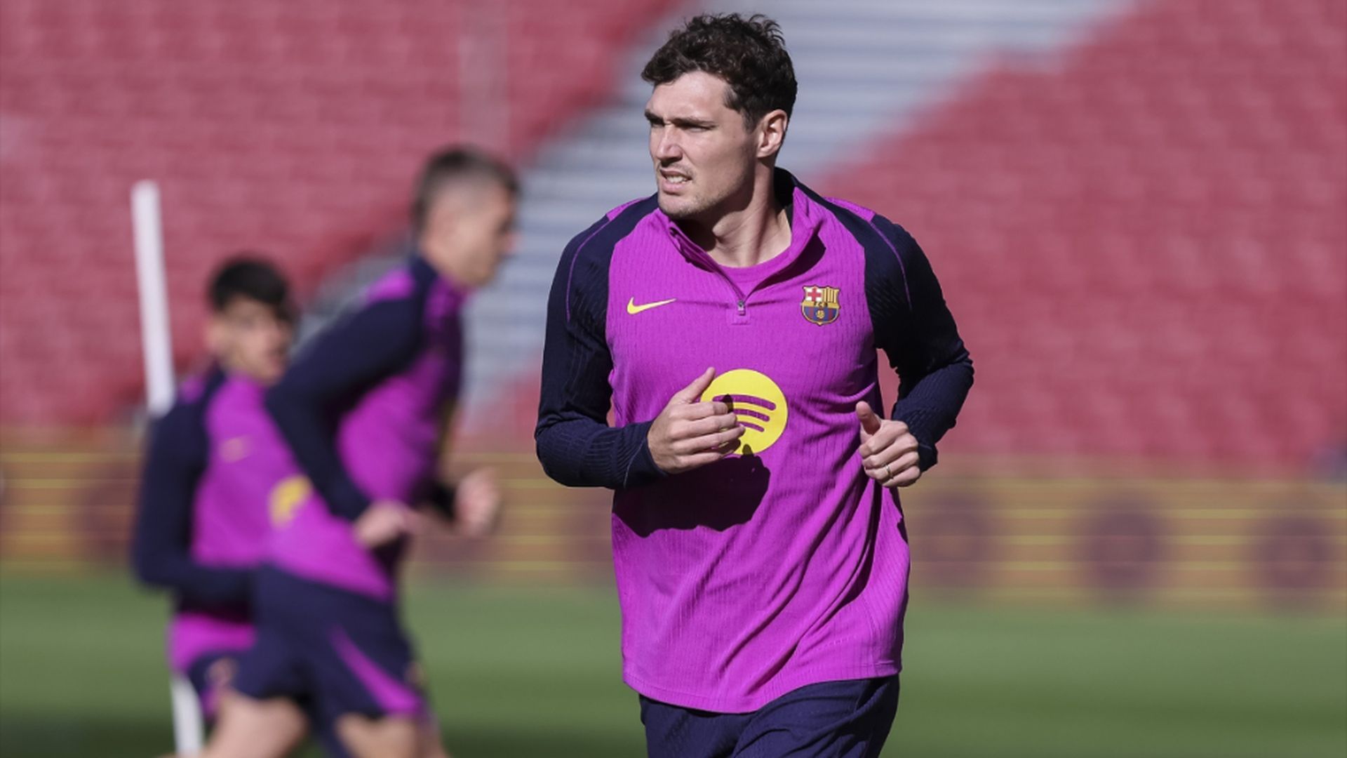 Christensen, con el FC Barcelona Christensen, con el FC Barcelona